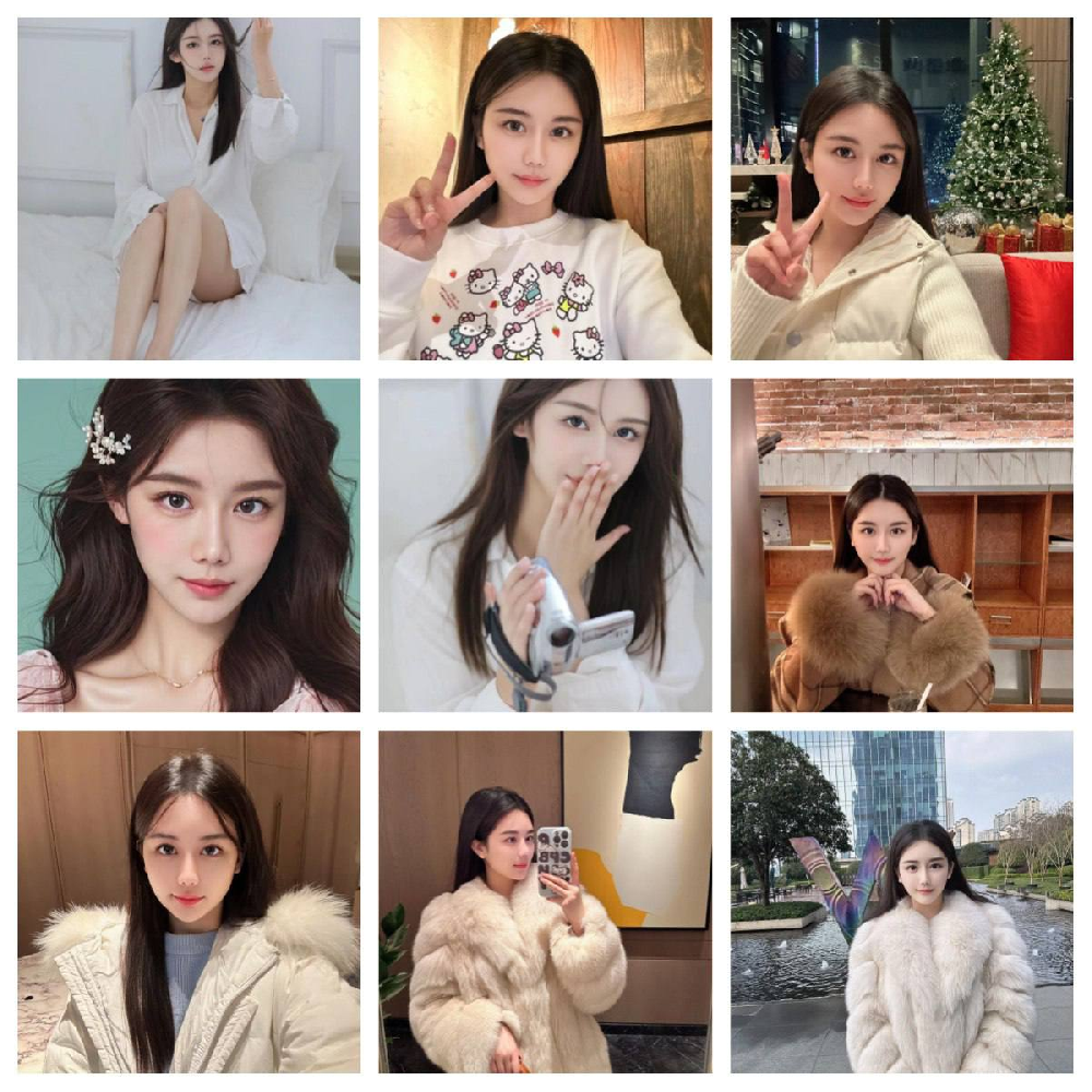 (编号GF05)  #国内 美女 日常 生活照 美食 聚会 旅游  自拍 402张照片视频7个（带小红书账号）